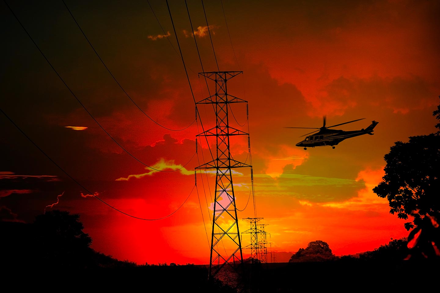 Transmission Construction Helicopter in Arizona